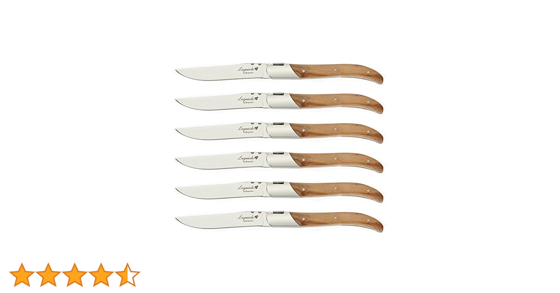ル ライヨール ステーキナイフ 6本セット　新品 Amazon.co.jp: Laguiole ステーキナイフ6本セット ABS製